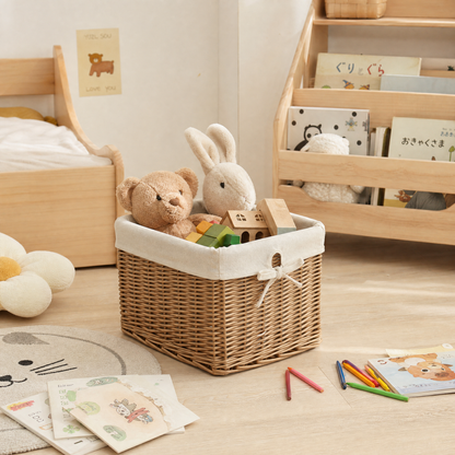 HANDWOVEN WILLOW STORAGE BASKET