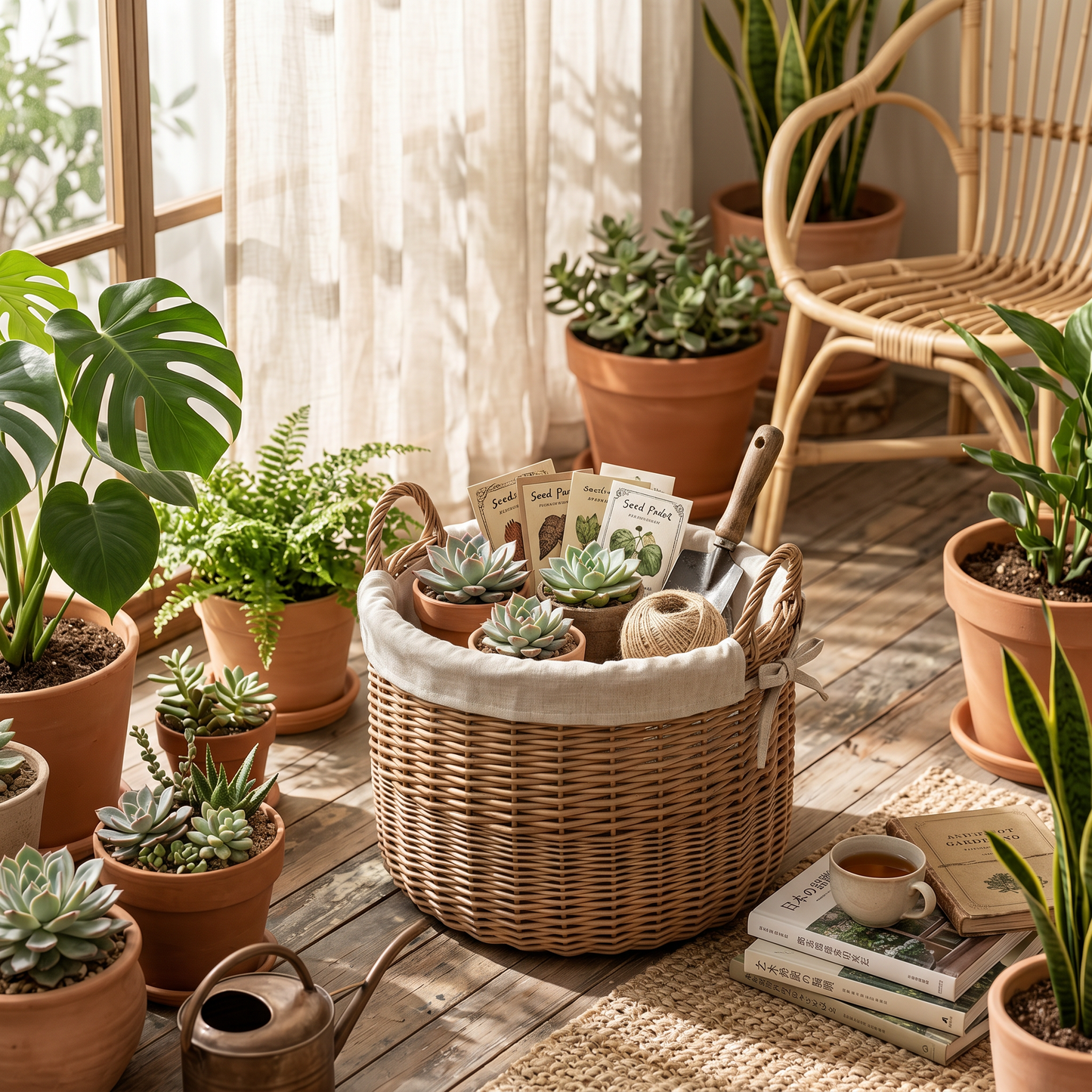 HANDWOVEN WILLOW STORAGE BASKET