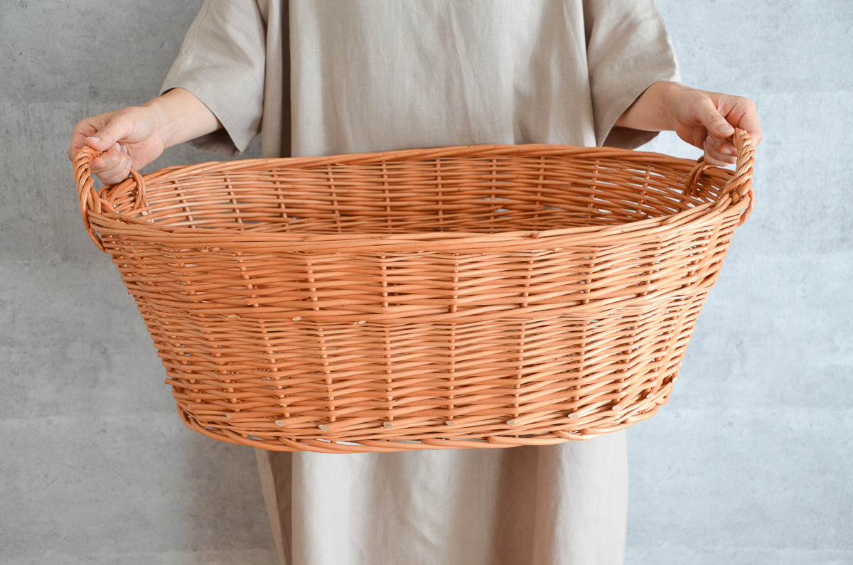 Woven Basket, Tote Bag, Laundry Basket, Rattan Storage Basket