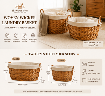Woven Basket, Tote Bag, Laundry Basket, Rattan Storage Basket